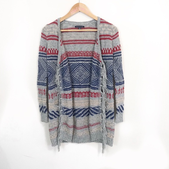 American Eagle Outfitters Sweaters - 3/$30 American Eagle Fringe Aztec Cardigan